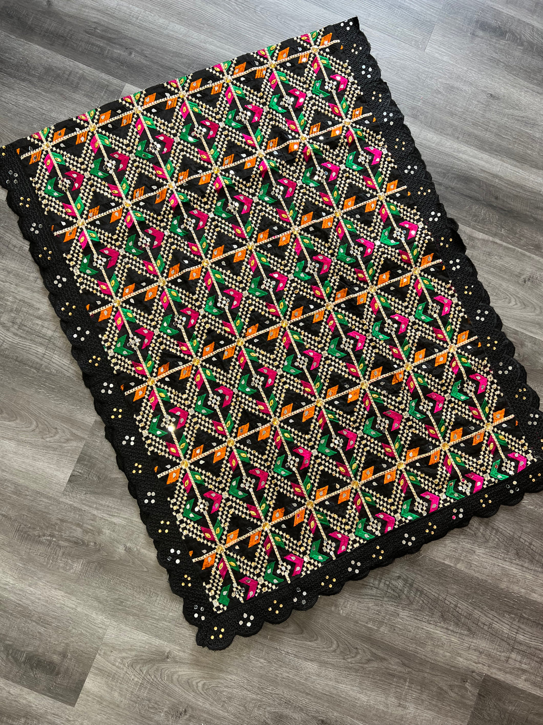 Puneet Phulkari black