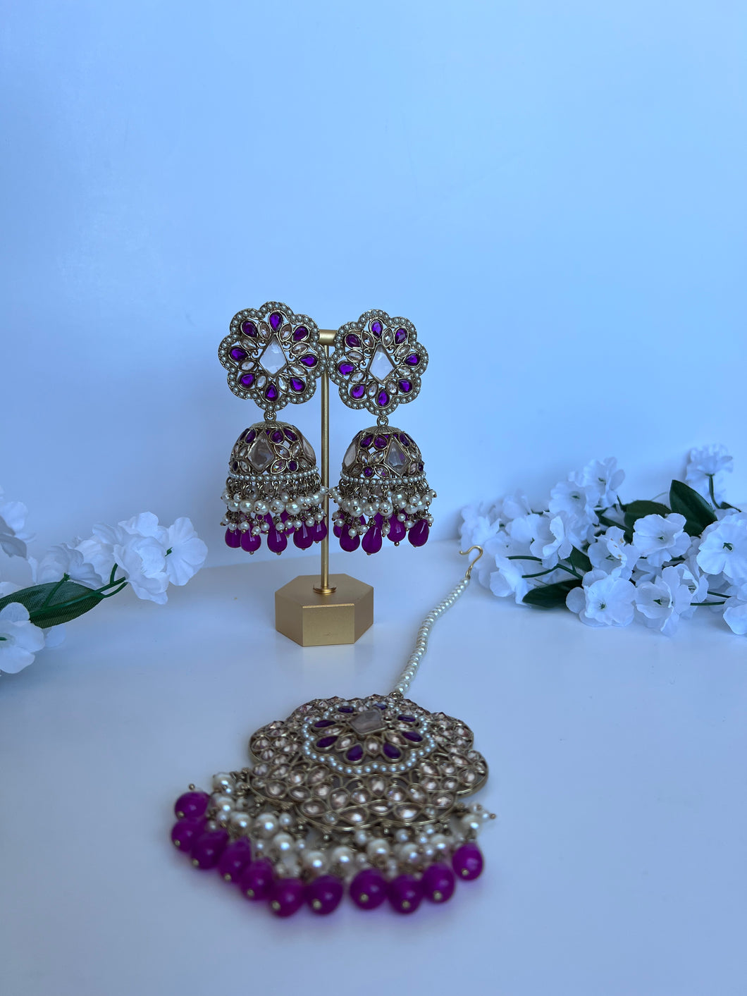 Neelam Jhumki Tikka (6 colours)