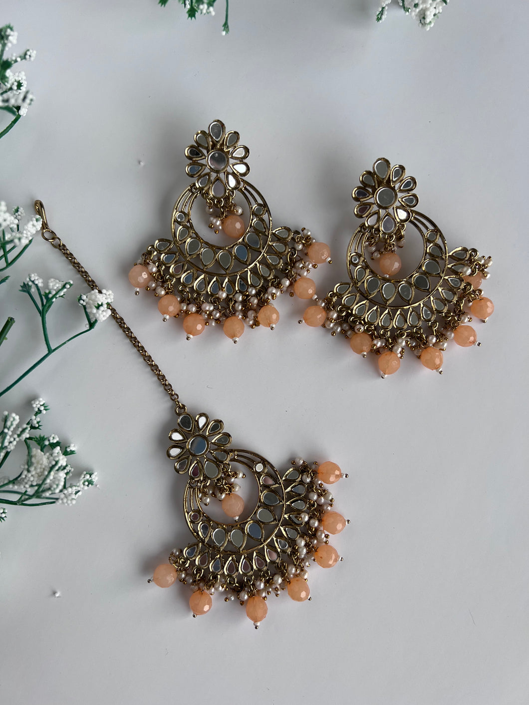 Peach Earring Set