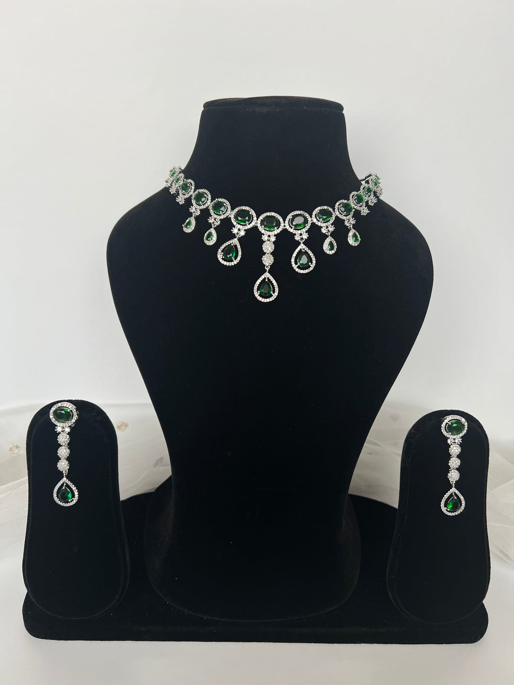 Reena Diamond Set Green