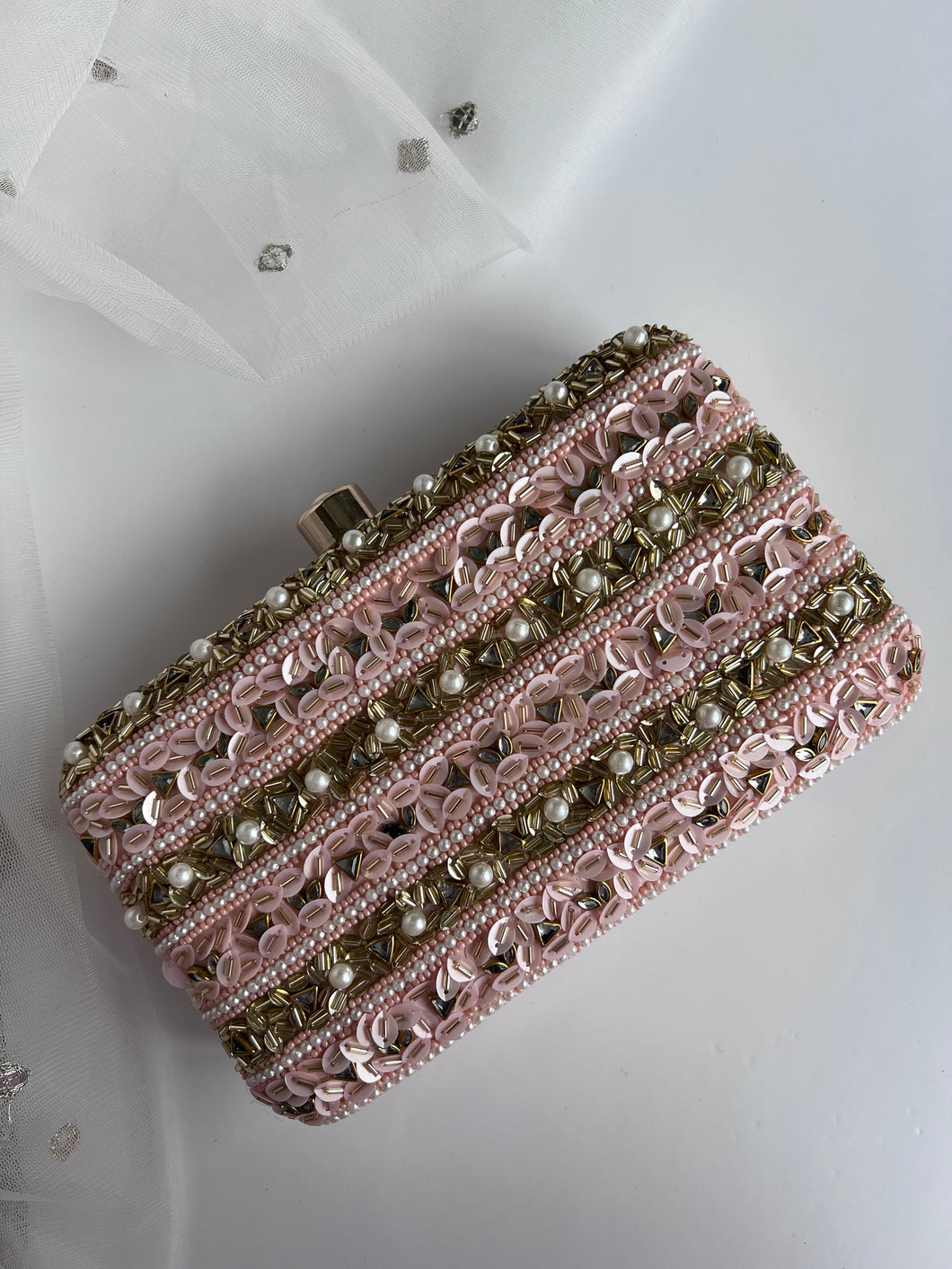 Pink Pearls Clutch