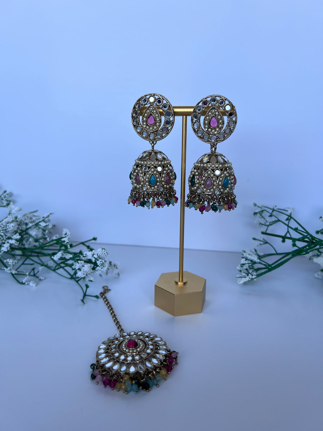 Multi Sheesha Earring Set