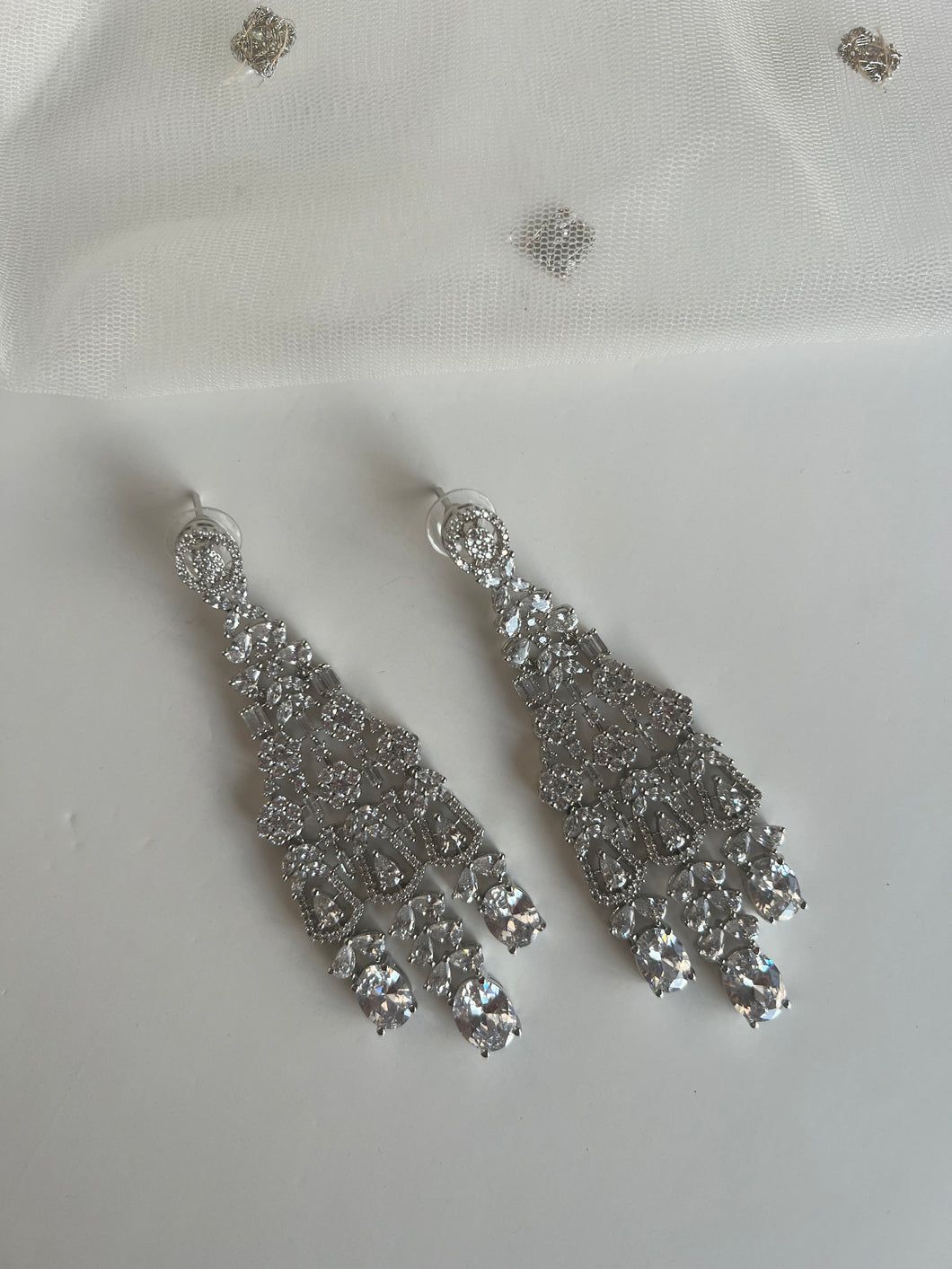 Long Diamond Earrings