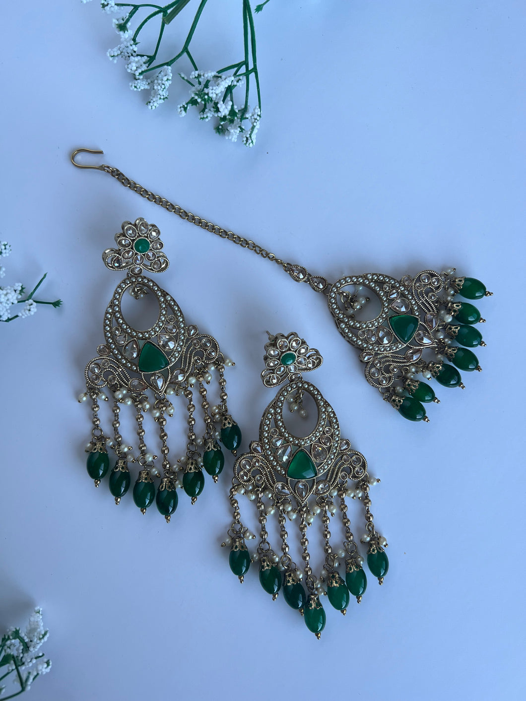 Sohani Earring Set Green