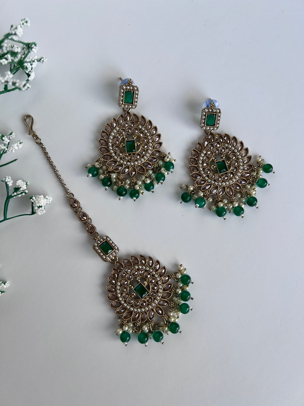 Green Earring Tikka