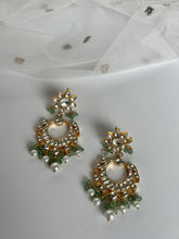 Load image into Gallery viewer, Sage Kundan Earrings
