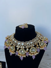 Load image into Gallery viewer, Lilac Kundan Set
