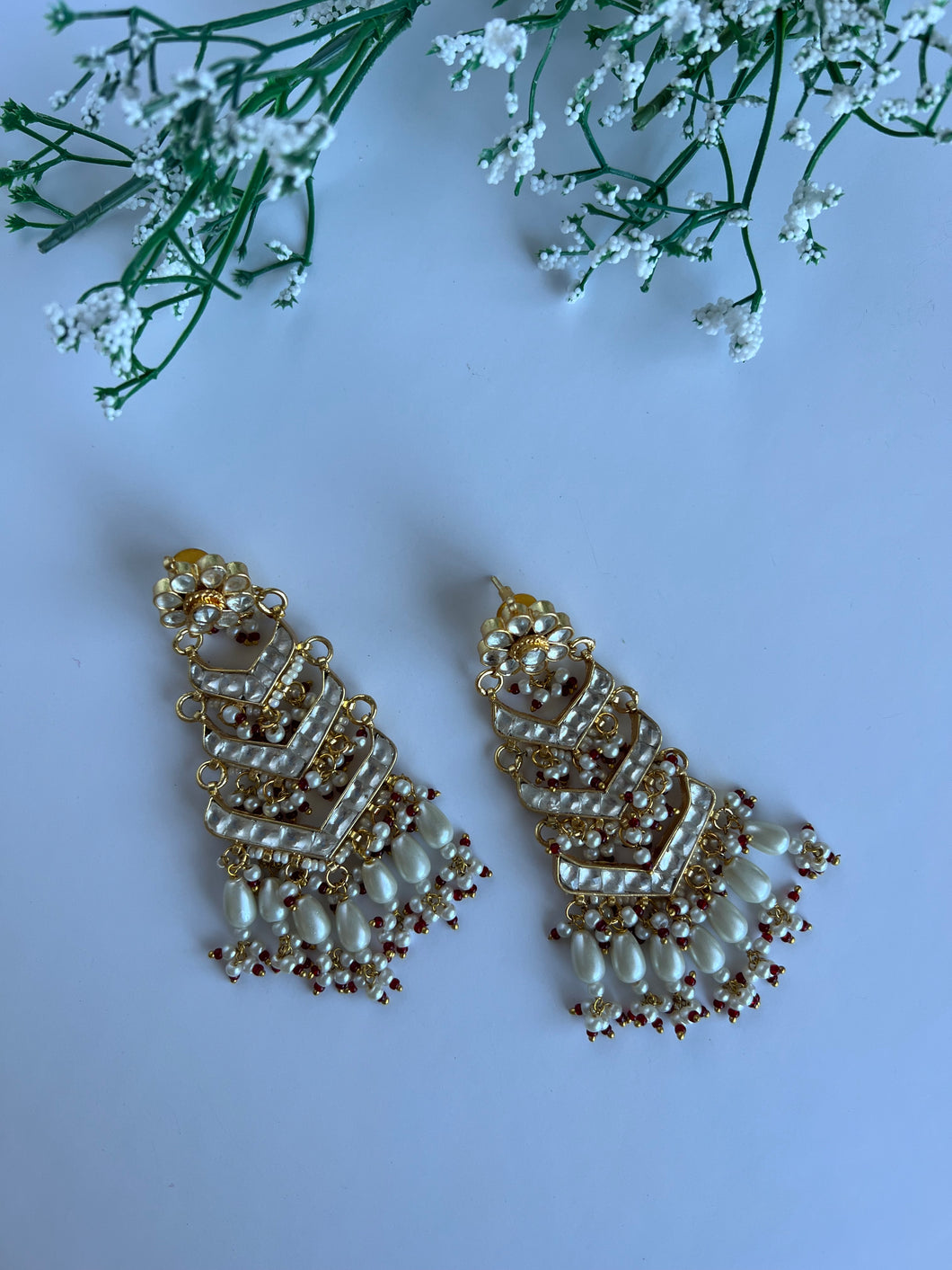 Nav Kundan Earrings