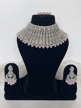 Load image into Gallery viewer, Silver &amp; Pink Bridal Set
