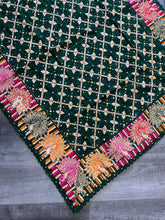 Load image into Gallery viewer, Peacock Phulkari Green
