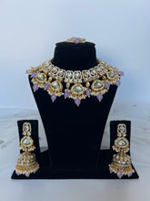 Load image into Gallery viewer, Lilac Kundan Set
