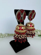 Load image into Gallery viewer, Meenakari Elephants Maroon
