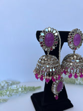 Load image into Gallery viewer, Jodha Jhumki Hot Pink
