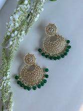 Load image into Gallery viewer, White Kundan Earrings (3 colours)
